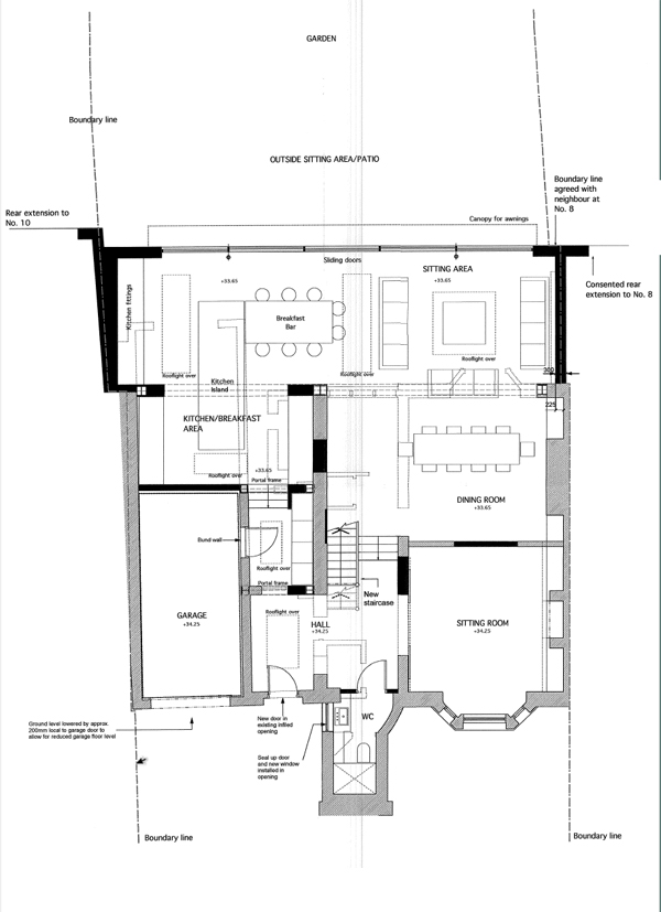 Wimbledon Villa, Ground Floor Plan - After
